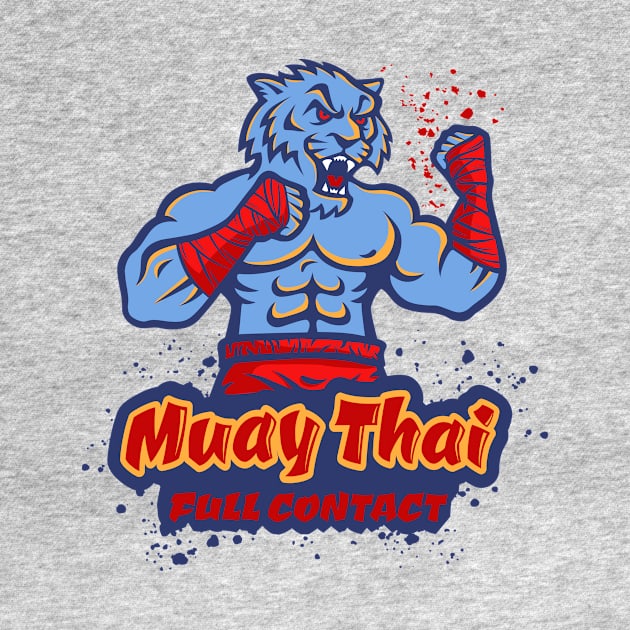 Tiger fighter of Muay Thai by Sir13